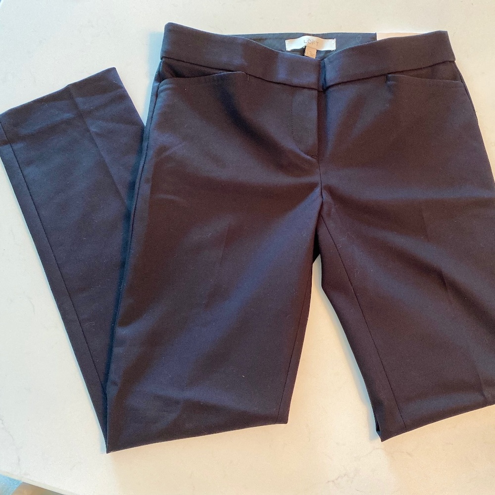 LOFT Zoe Straight Stretch Pants